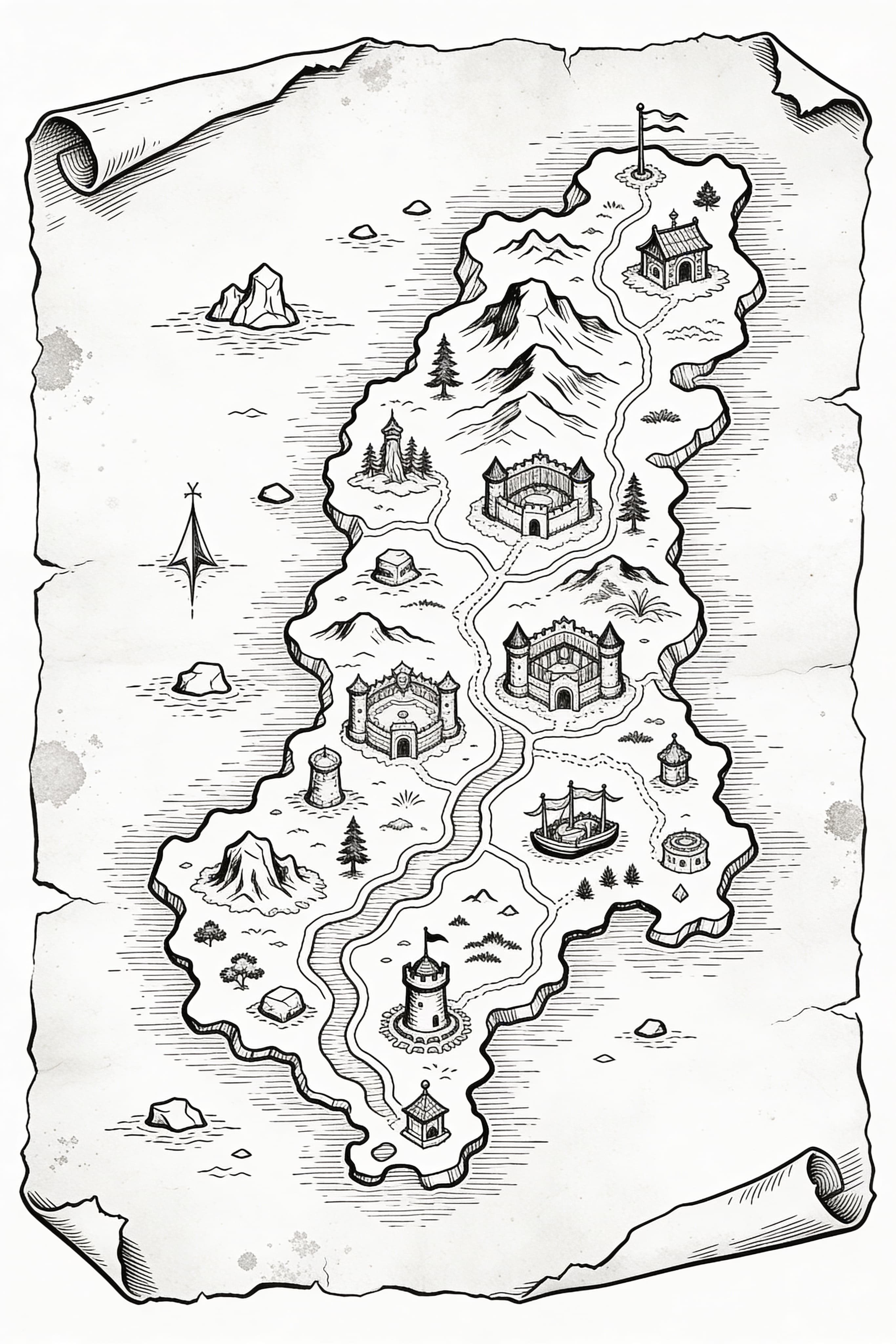 Realistic Fantasy RPG Map RPG map