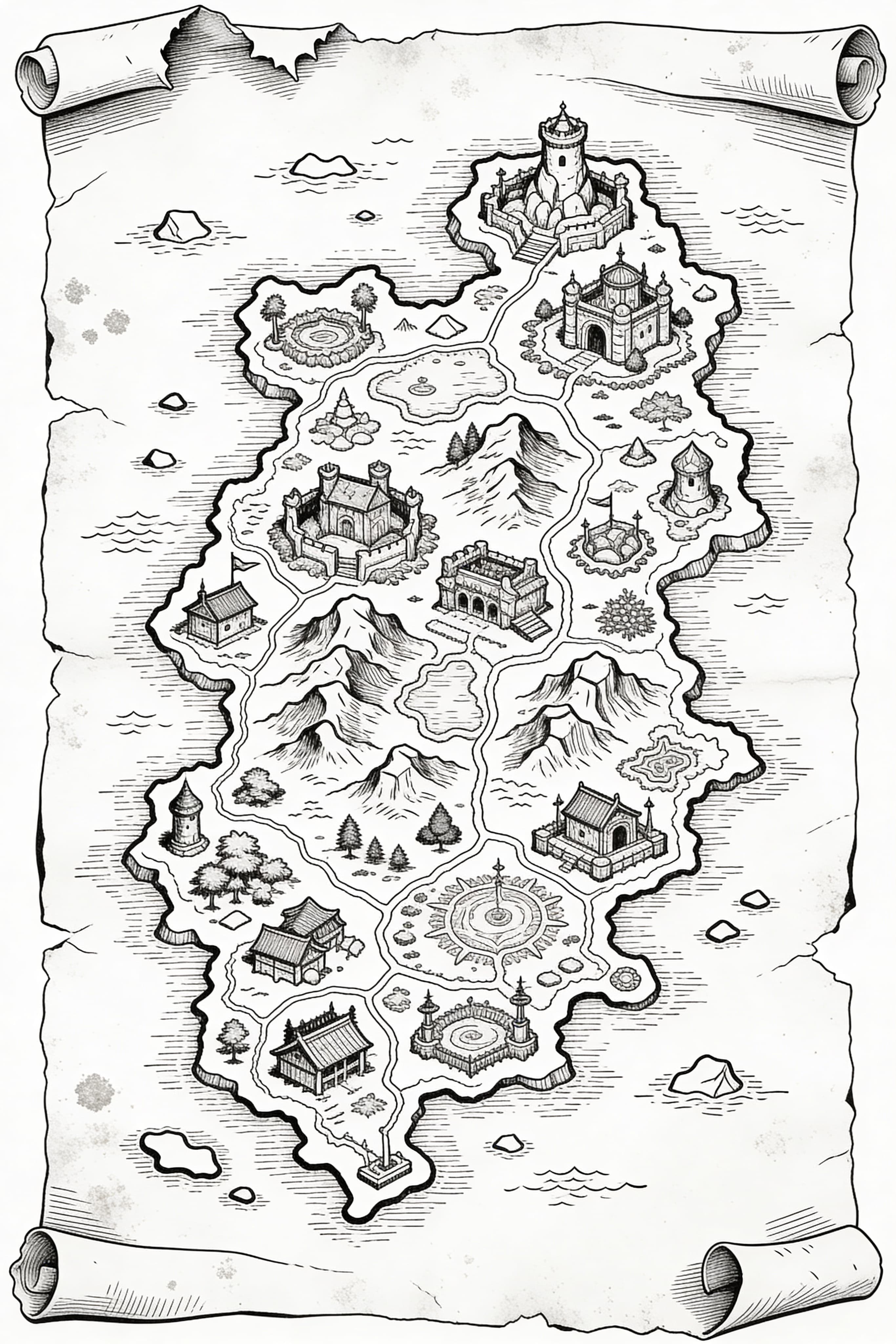 Realistic Fantasy RPG Map RPG map