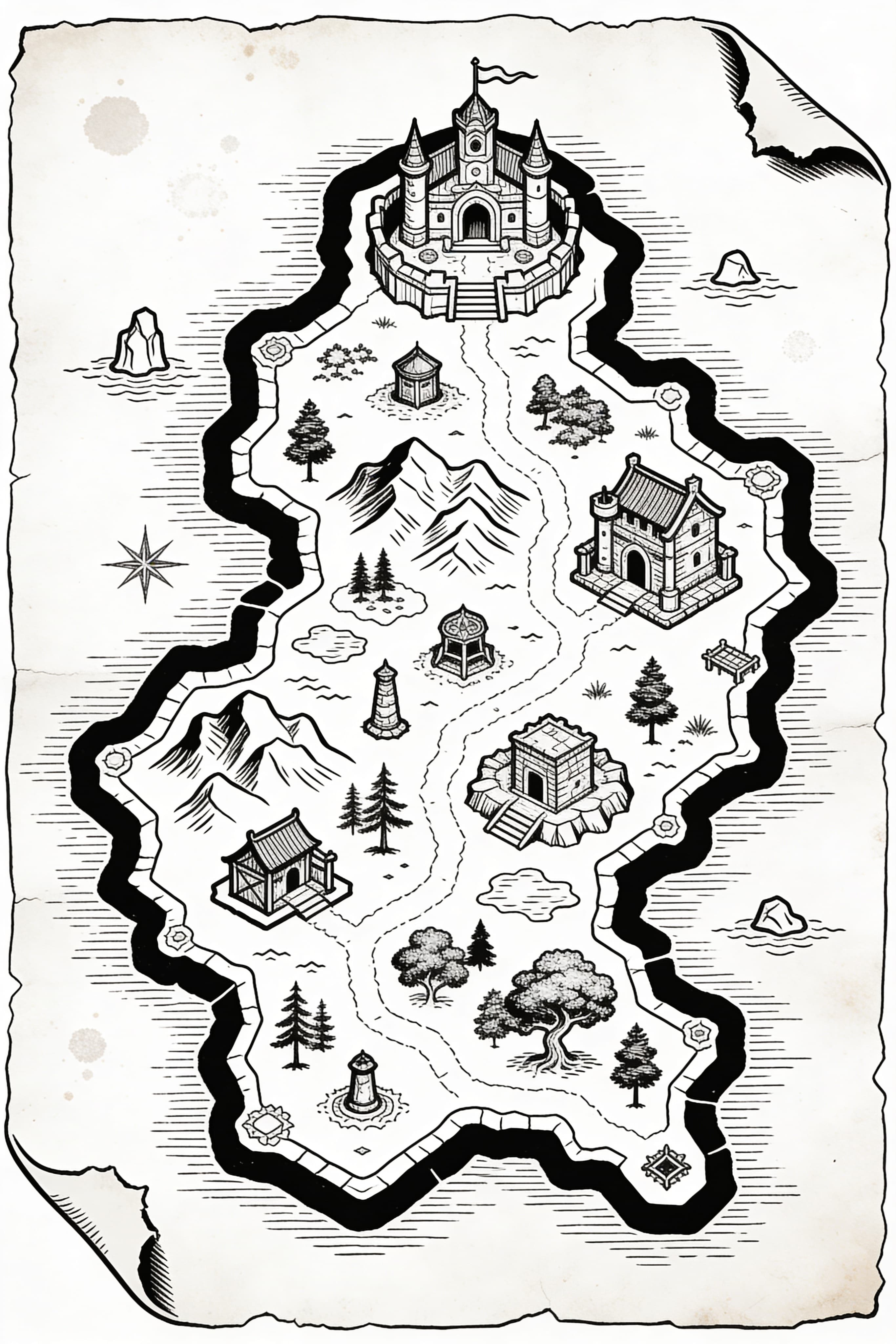 Vintage Fantasy RPG Map RPG map Free Download