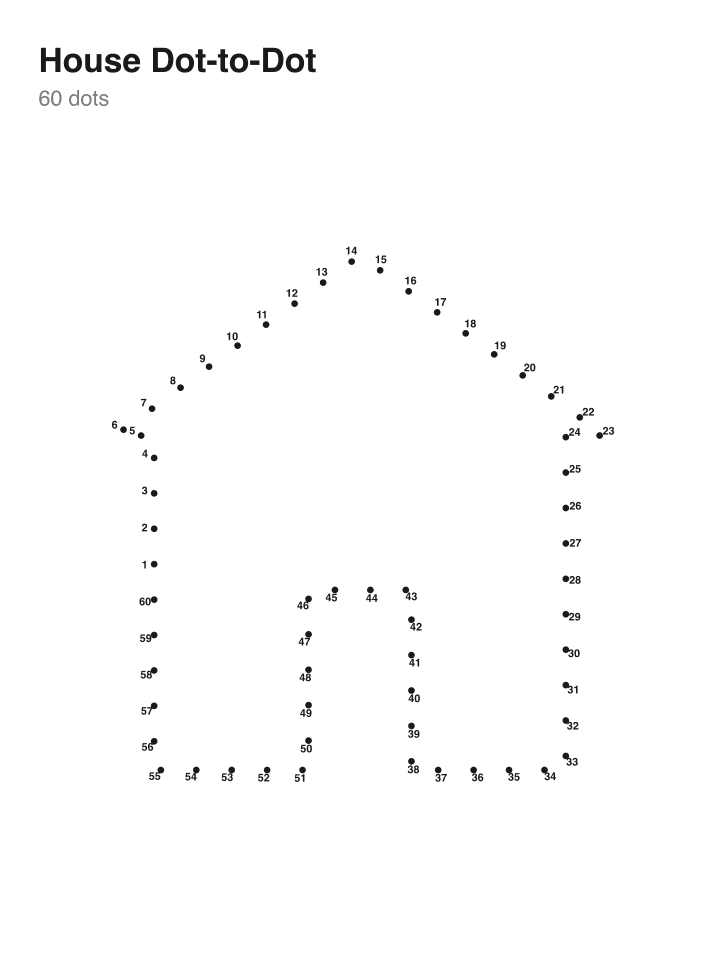 House Dot-to-Dot · 60 dots