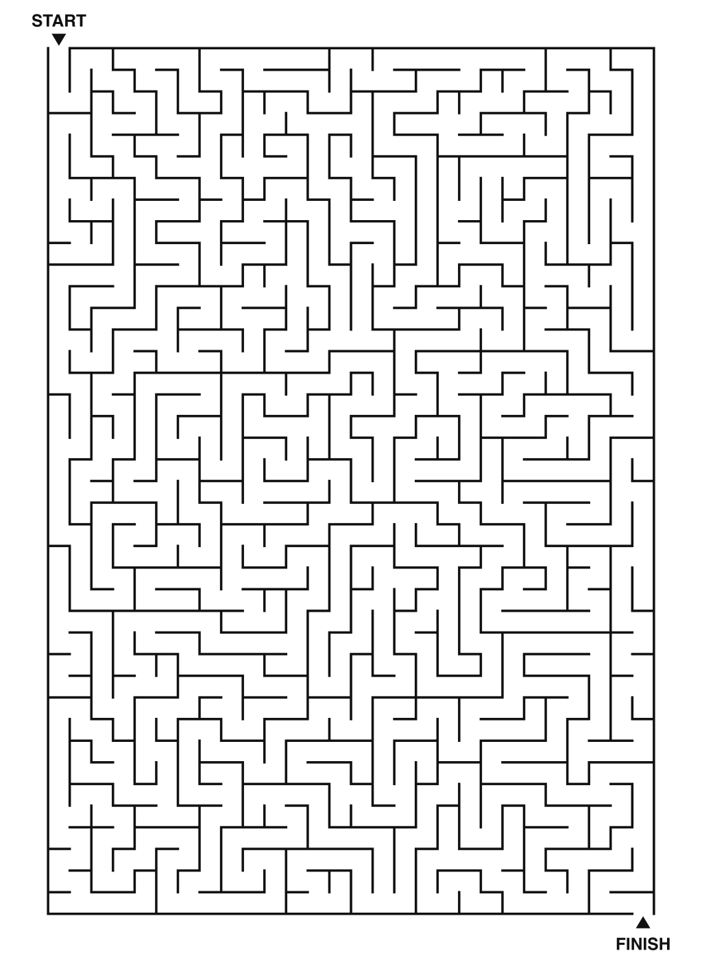 Complex advanced maze puzzle printable for expert solvers