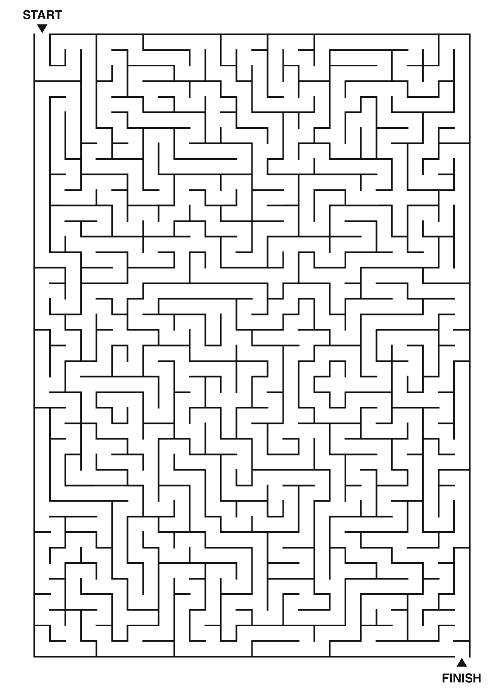 Expert dinosaur maze puzzle on a 28x40 grid for printing