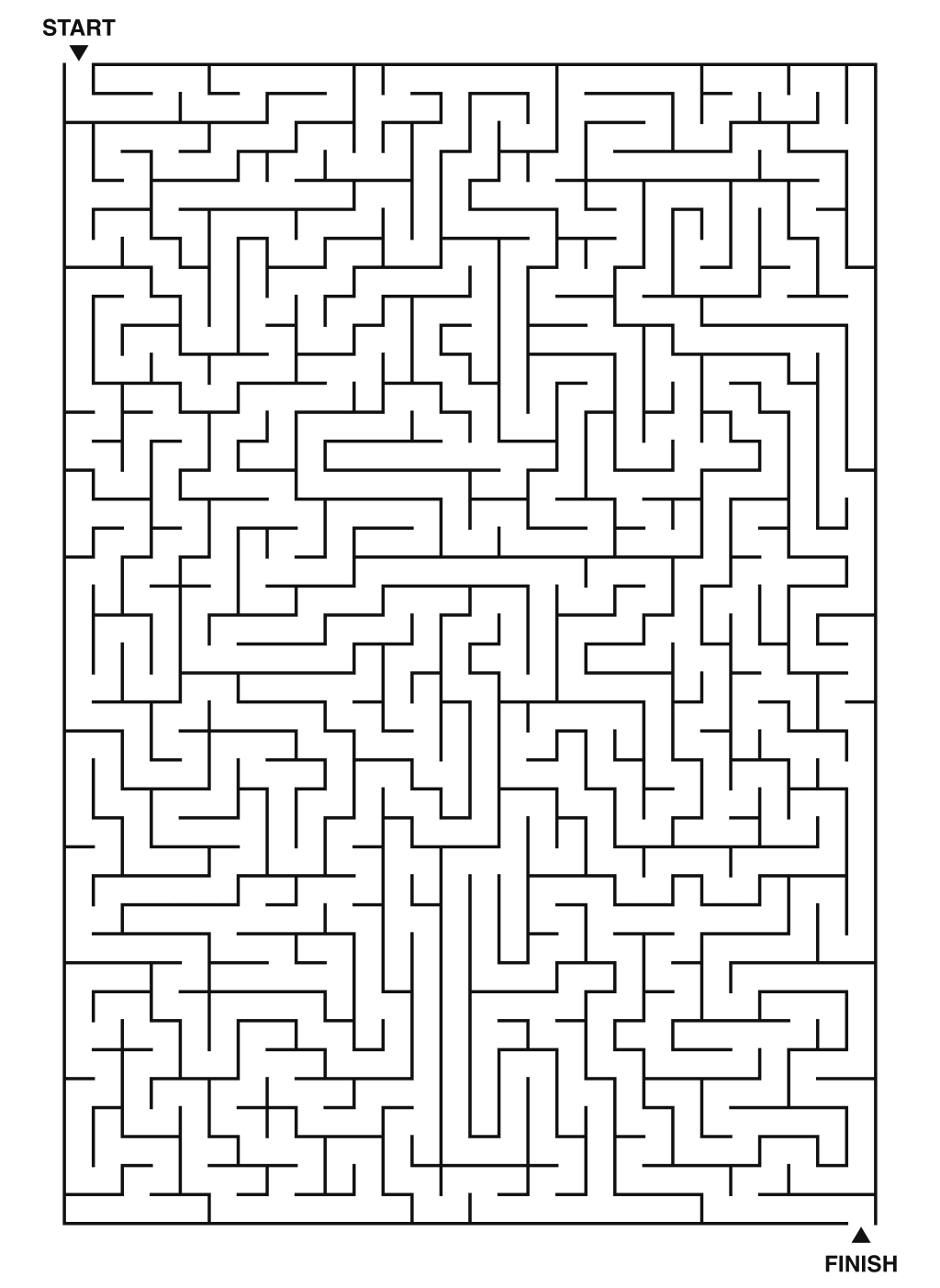 Monster maze puzzle printable with intricate paths for adult solvers
