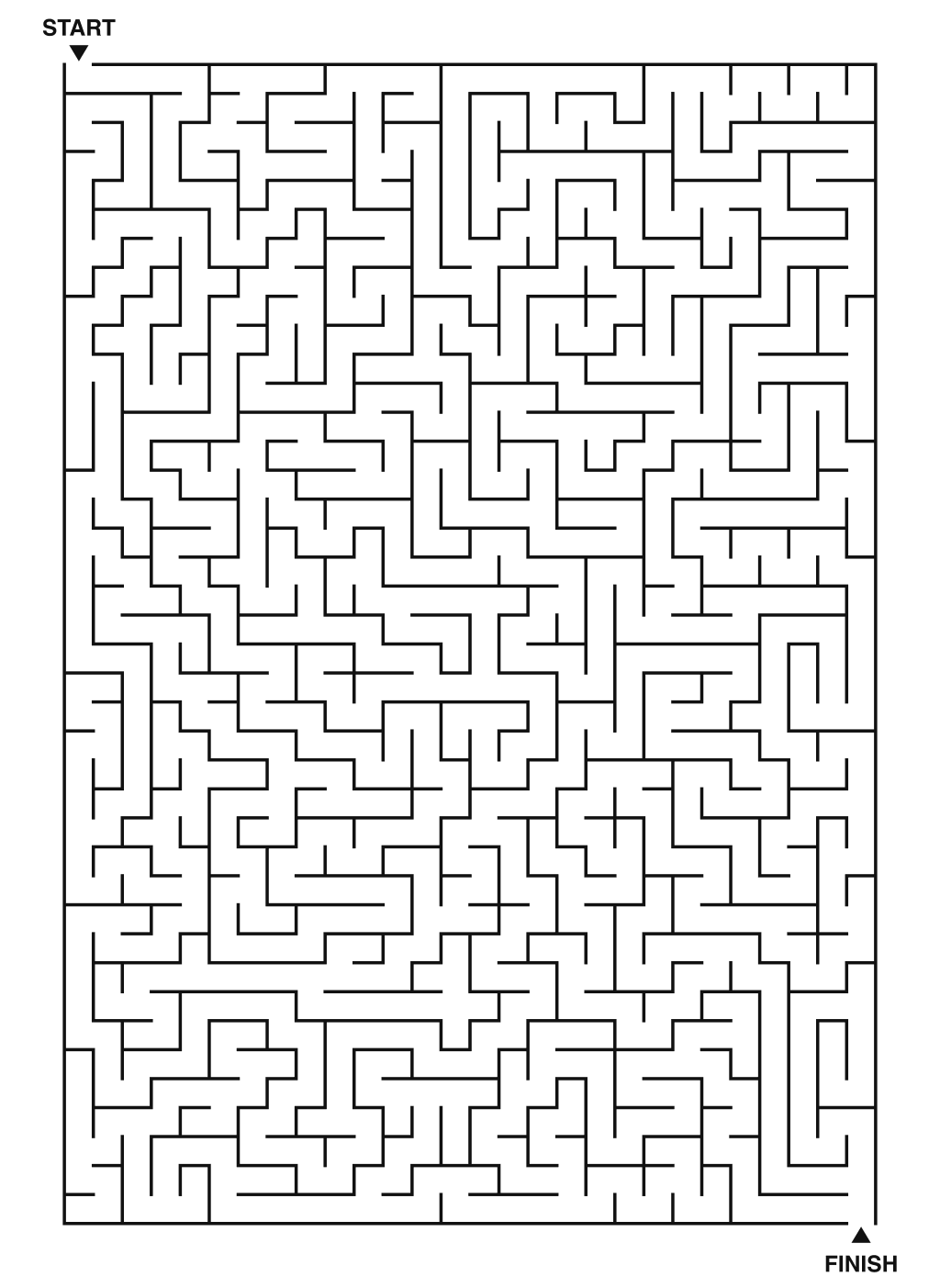 Printable massive maze challenge for puzzle fans, 28x40 grid