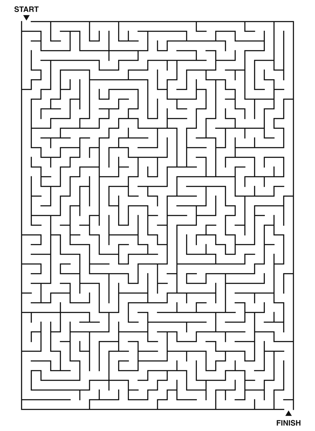 Ultra challenge printable maze with intricate paths for solving