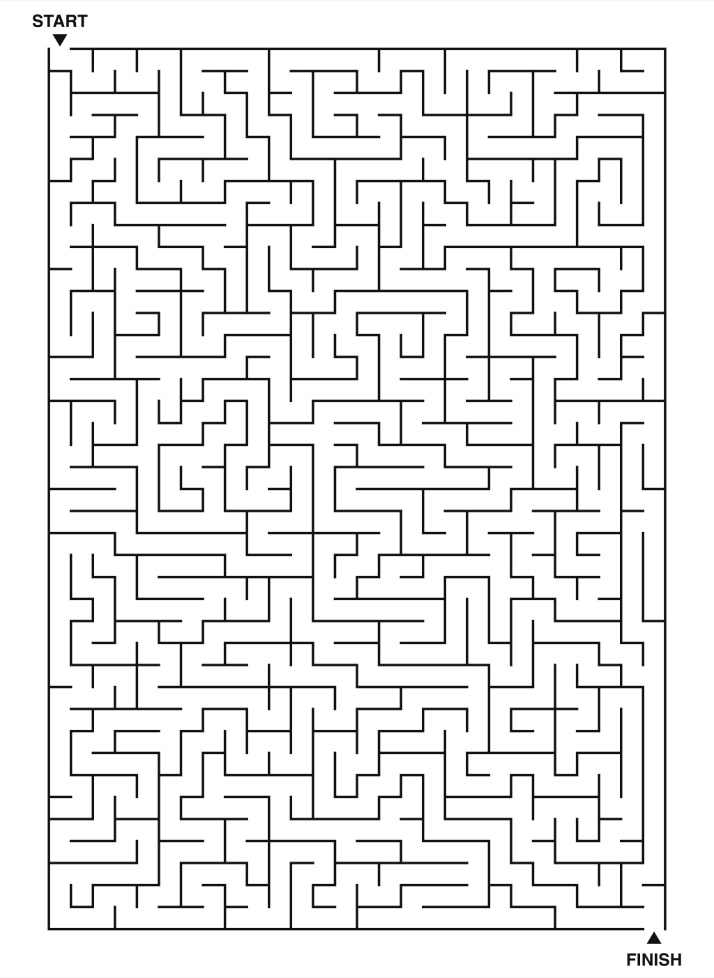 Ultra maze puzzle printable with challenging paths for solving