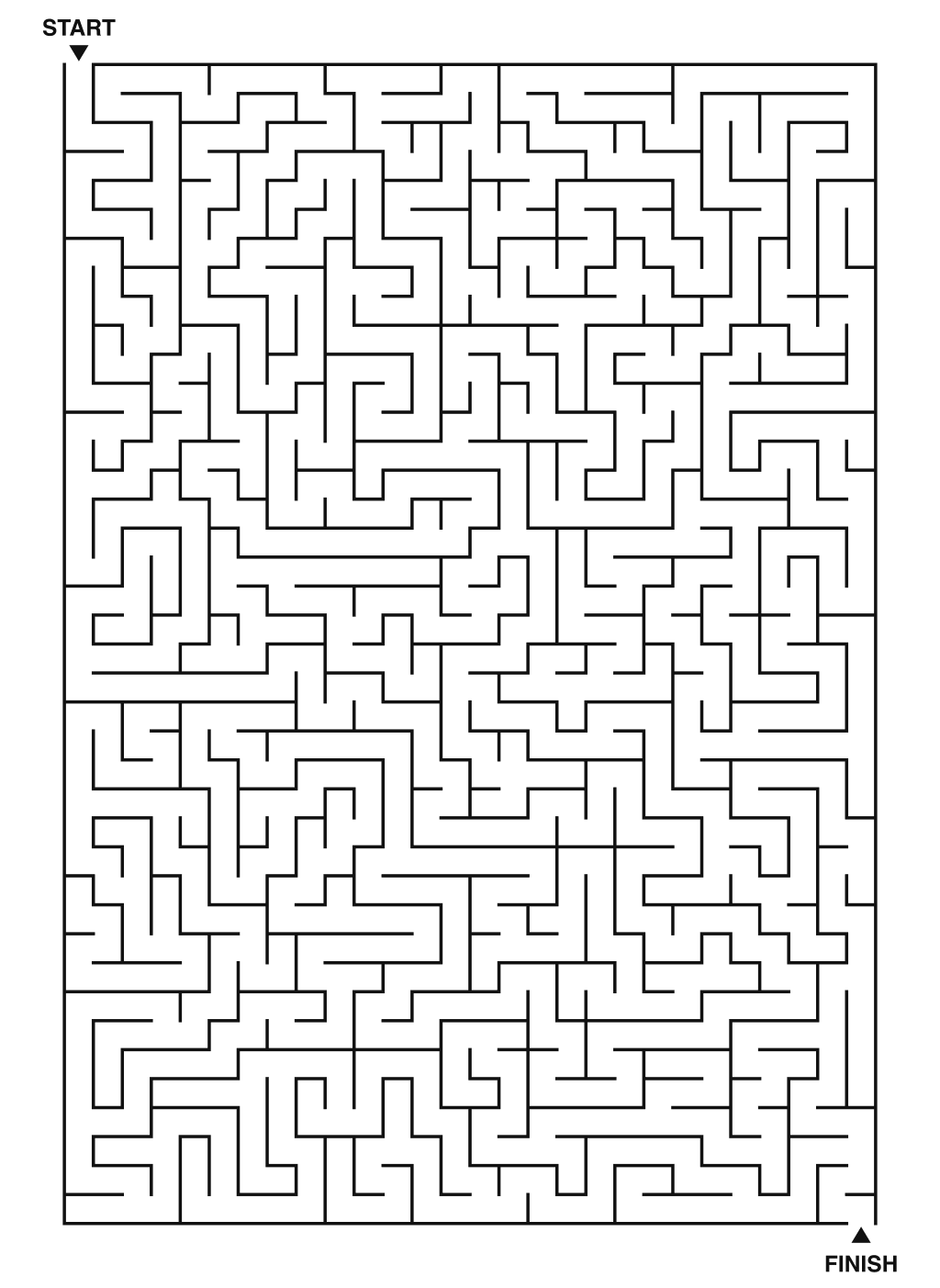 Expert maze puzzle printable, 28 by 40 grid