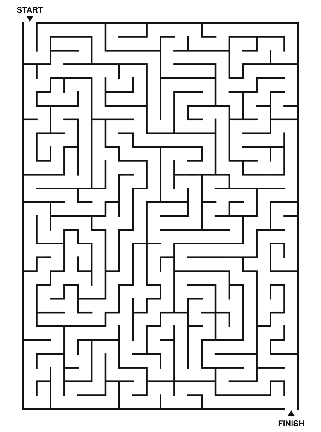 Hard maze puzzle printable, 20 by 28 grid