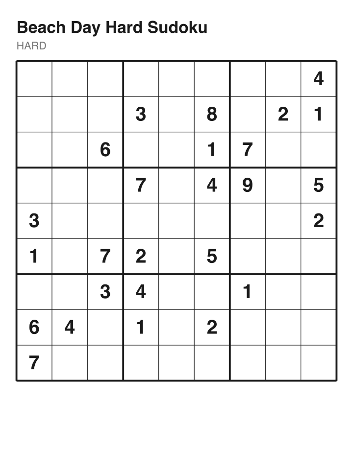 Hard sudoku puzzle, 26 clues