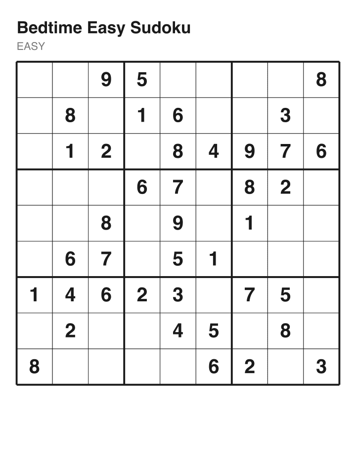 Easy sudoku puzzle, 40 clues