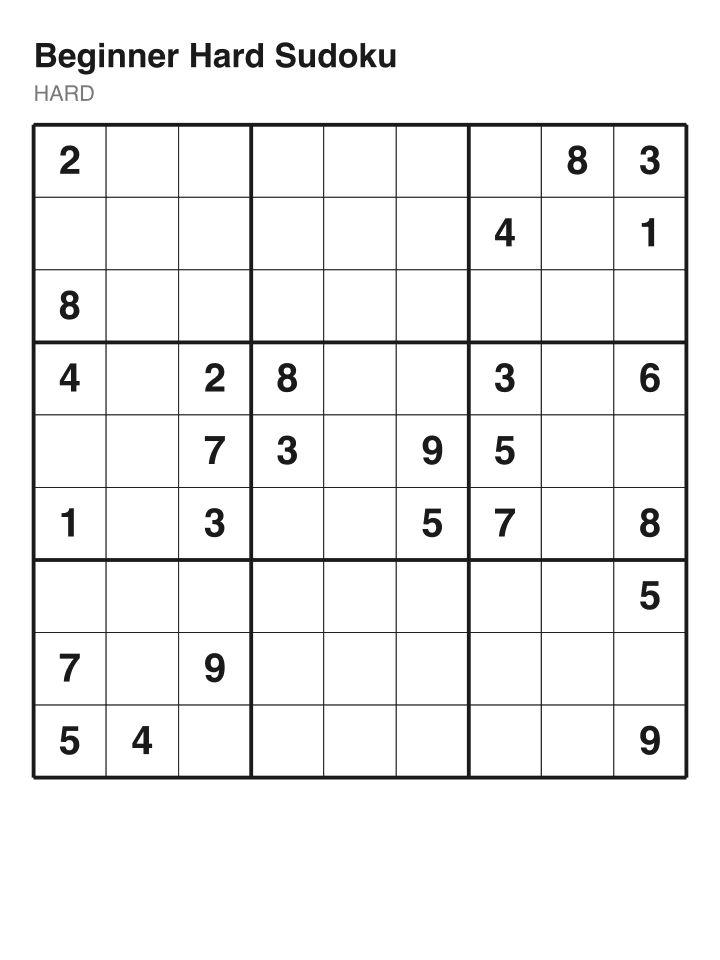 Hard sudoku puzzle, 26 clues