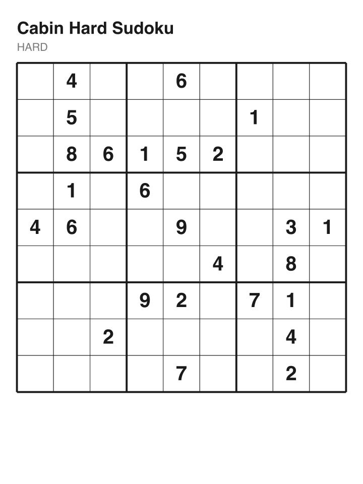 Hard sudoku puzzle, 26 clues