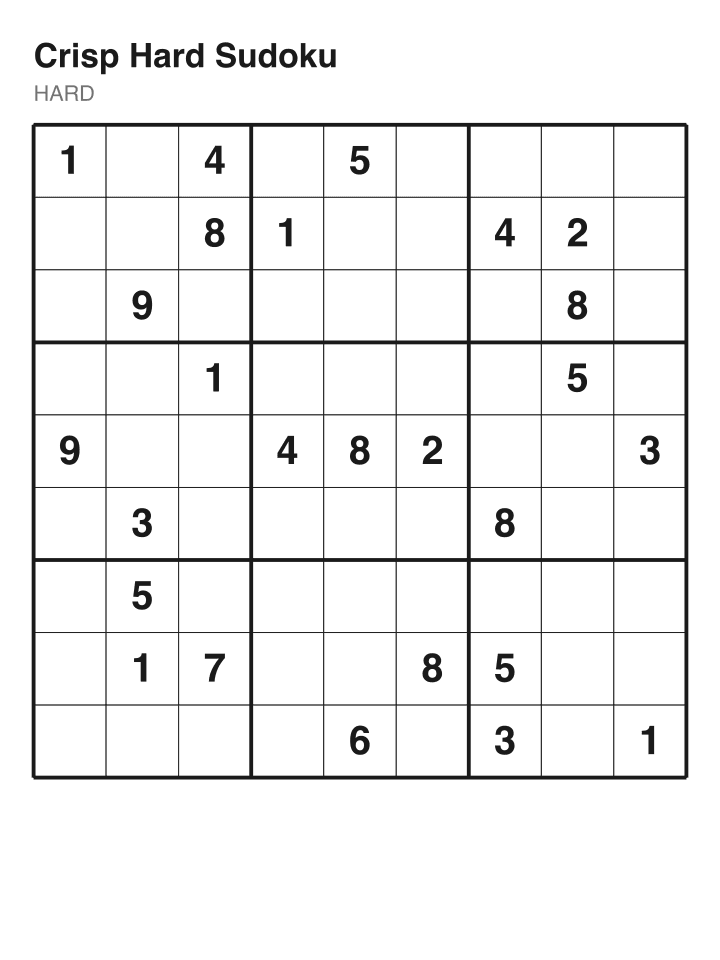 Hard sudoku puzzle, 26 clues