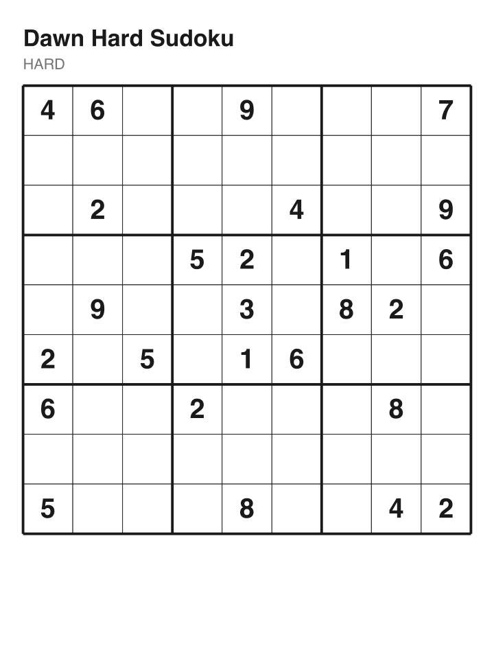 Hard sudoku puzzle, 26 clues