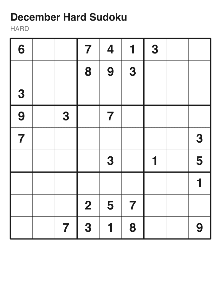Hard sudoku puzzle, 26 clues