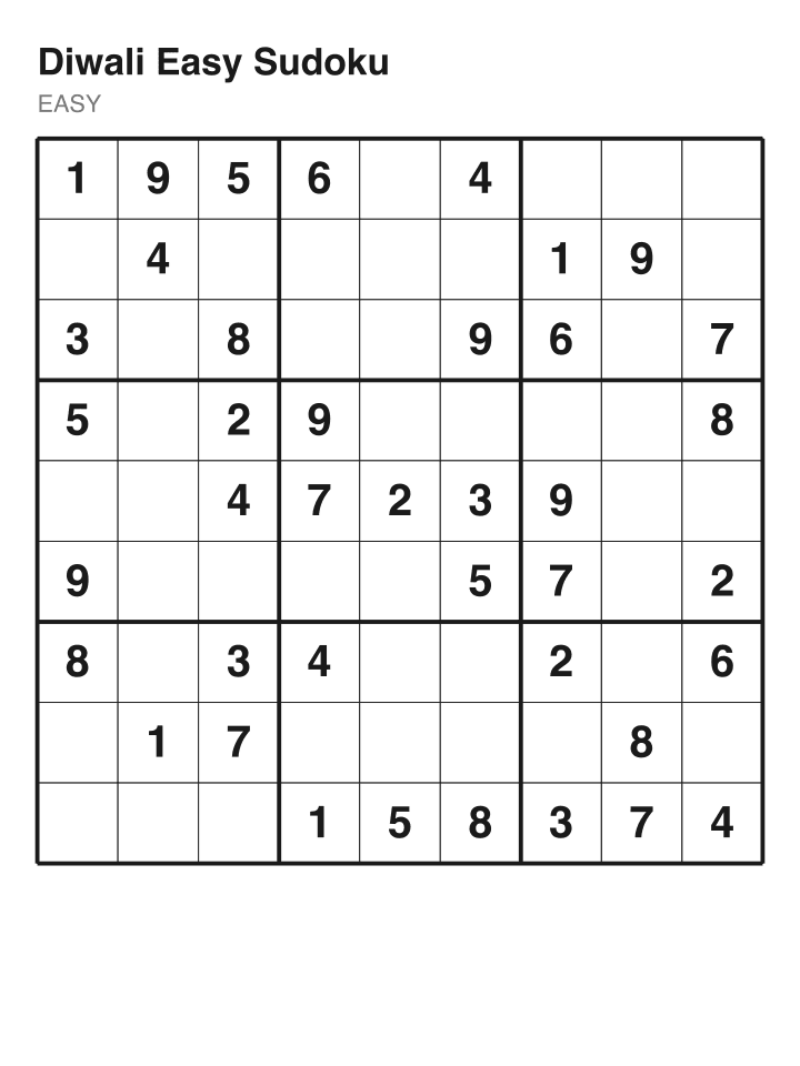 Easy sudoku puzzle, 40 clues