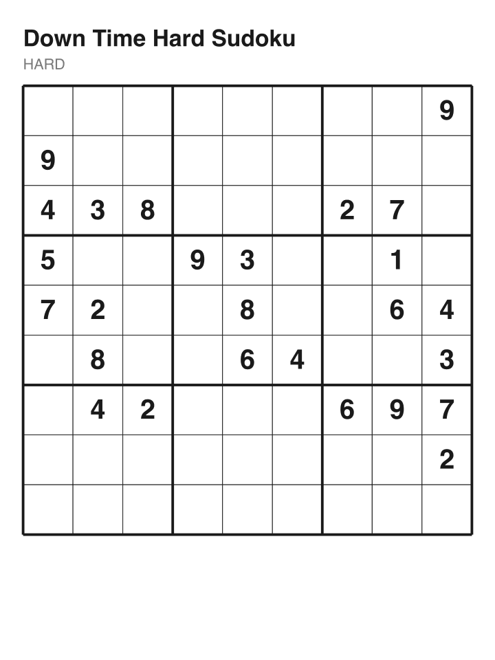 Hard sudoku puzzle, 26 clues