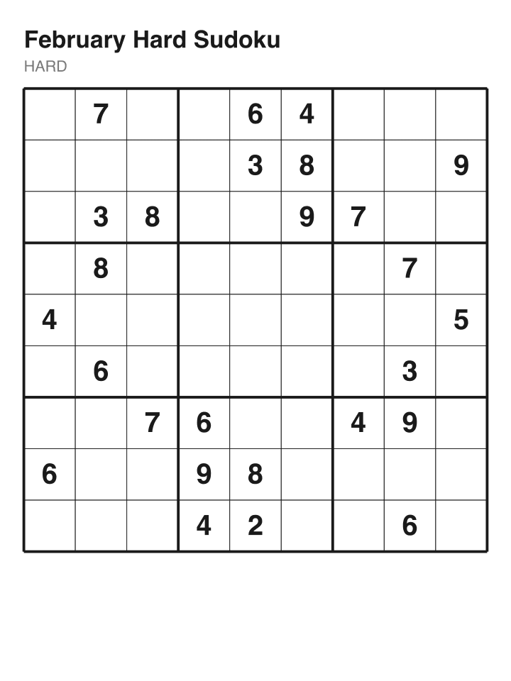 Hard sudoku puzzle, 26 clues