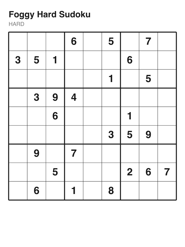 Hard sudoku puzzle, 26 clues