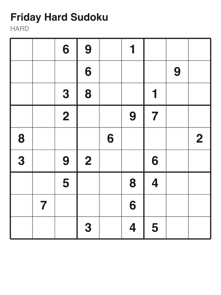 Hard sudoku puzzle, 26 clues