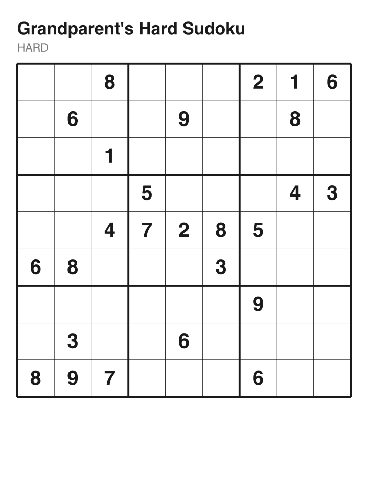 Hard sudoku puzzle, 26 clues