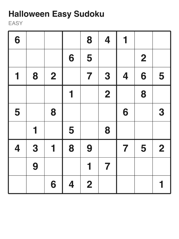 Easy sudoku puzzle, 40 clues