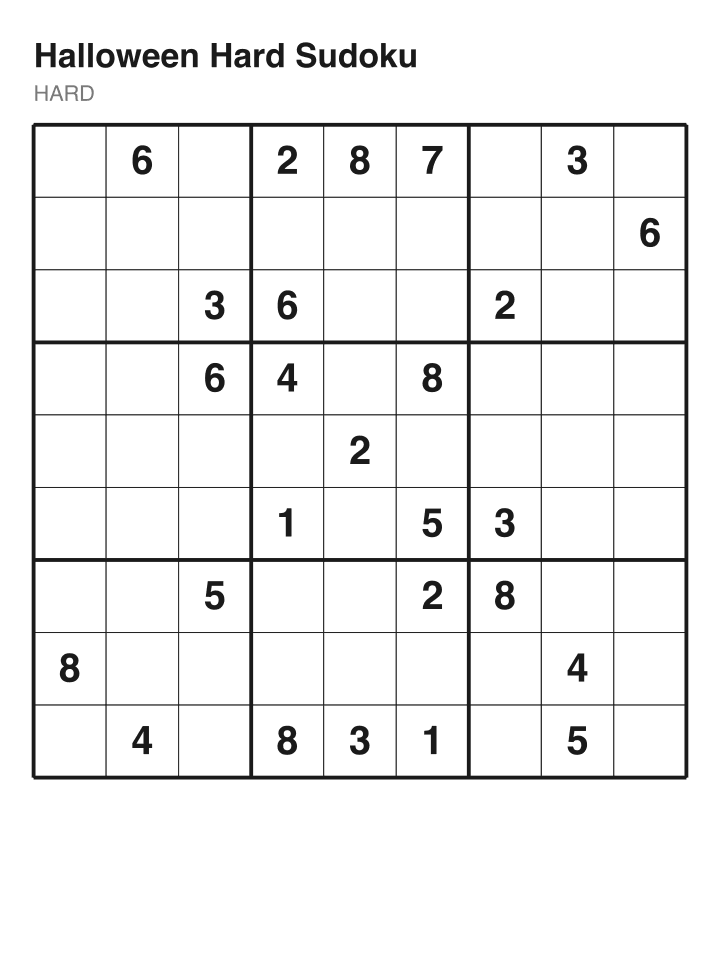 Hard sudoku puzzle, 26 clues