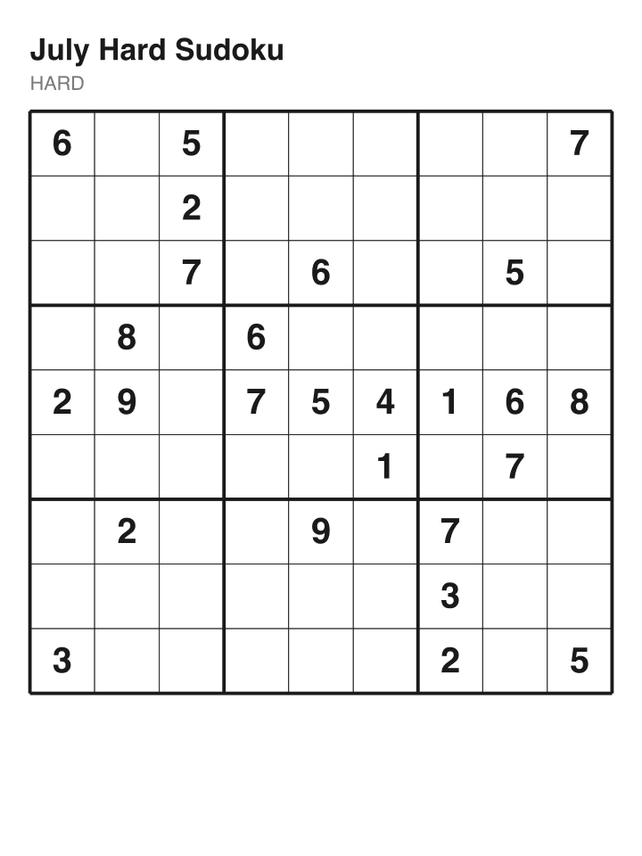 Hard sudoku puzzle, 26 clues