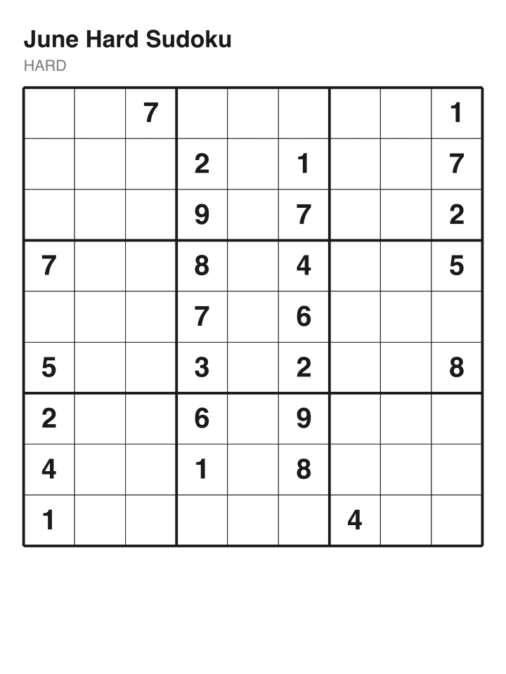 Hard sudoku puzzle, 26 clues