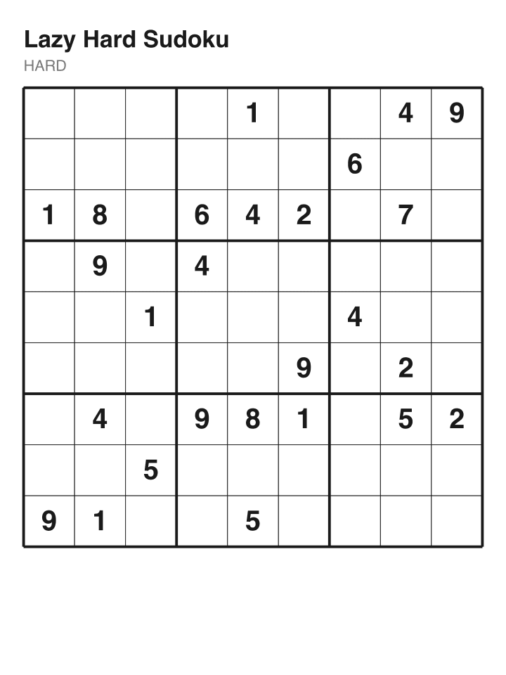 Hard sudoku puzzle, 26 clues