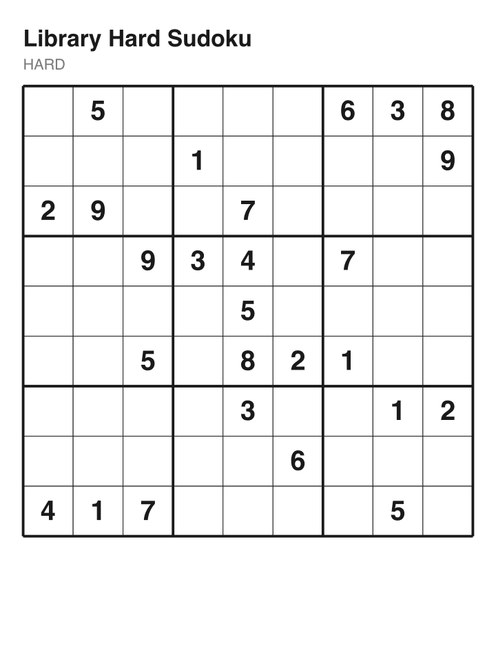 Hard sudoku puzzle, 26 clues