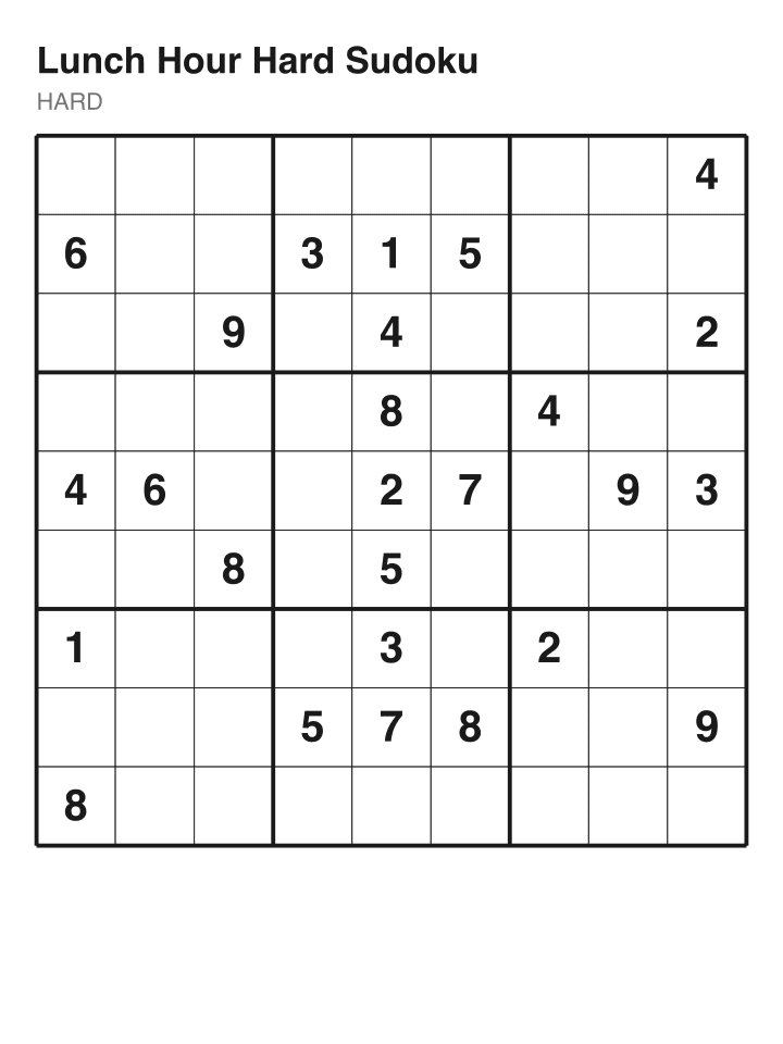 Hard sudoku puzzle, 26 clues