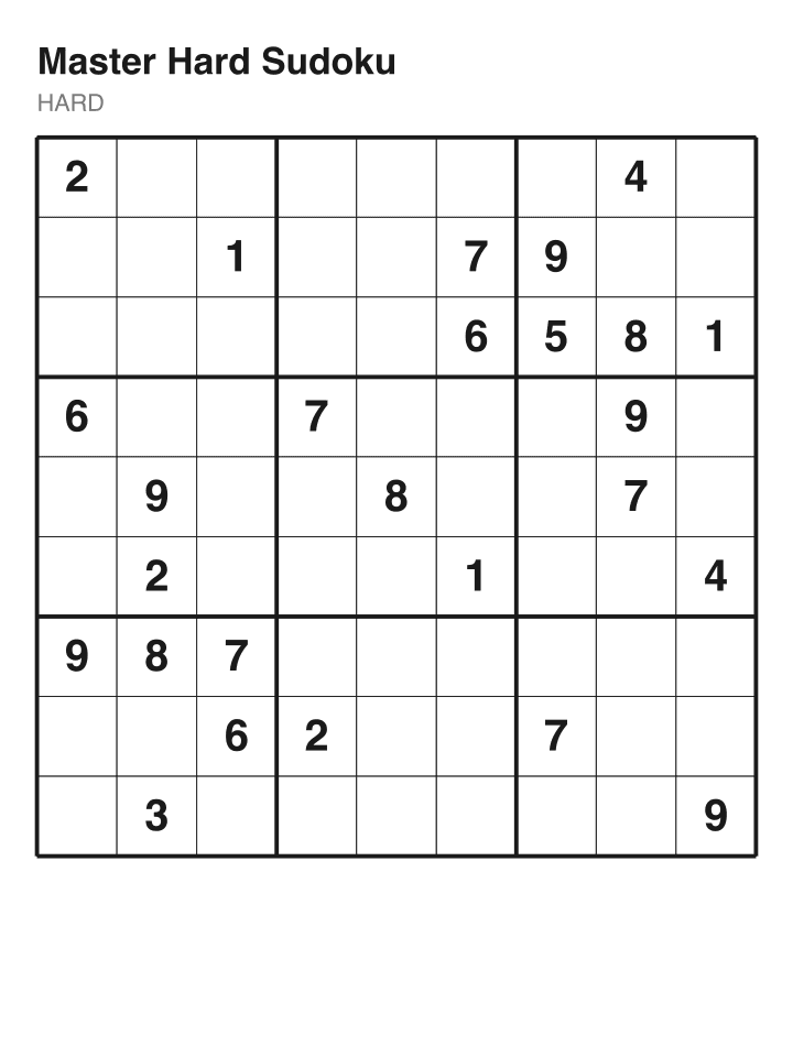 Hard sudoku puzzle, 26 clues