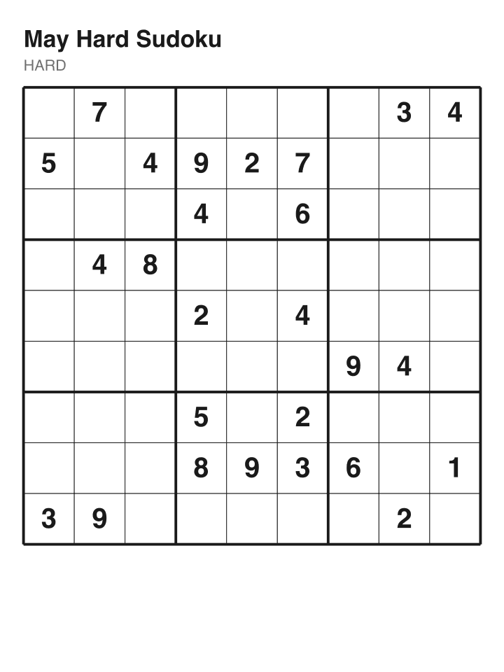 Hard sudoku puzzle, 26 clues