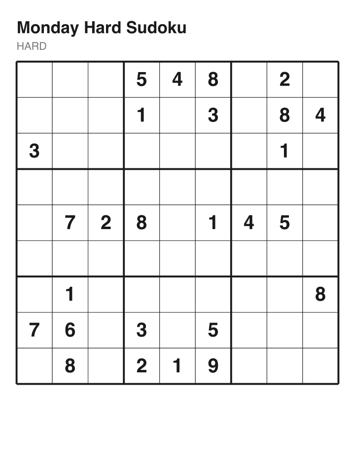 Hard sudoku puzzle, 26 clues