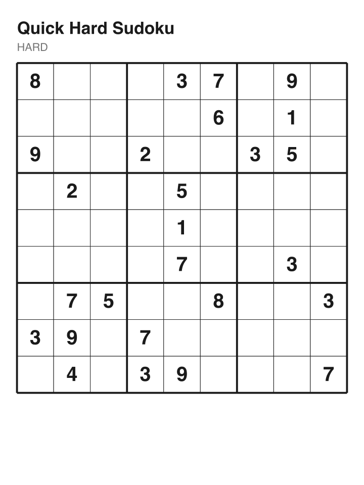 Hard sudoku puzzle, 26 clues