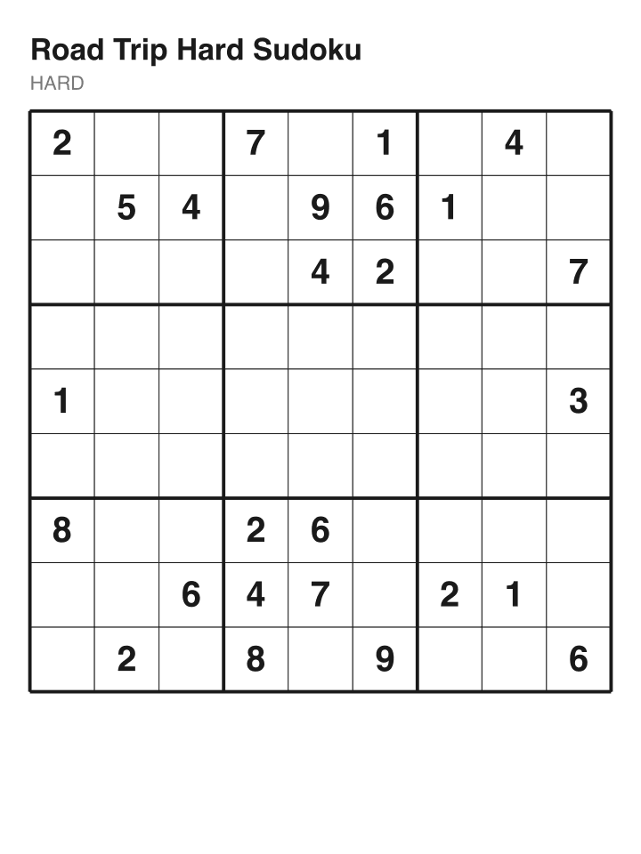 Hard sudoku puzzle, 26 clues
