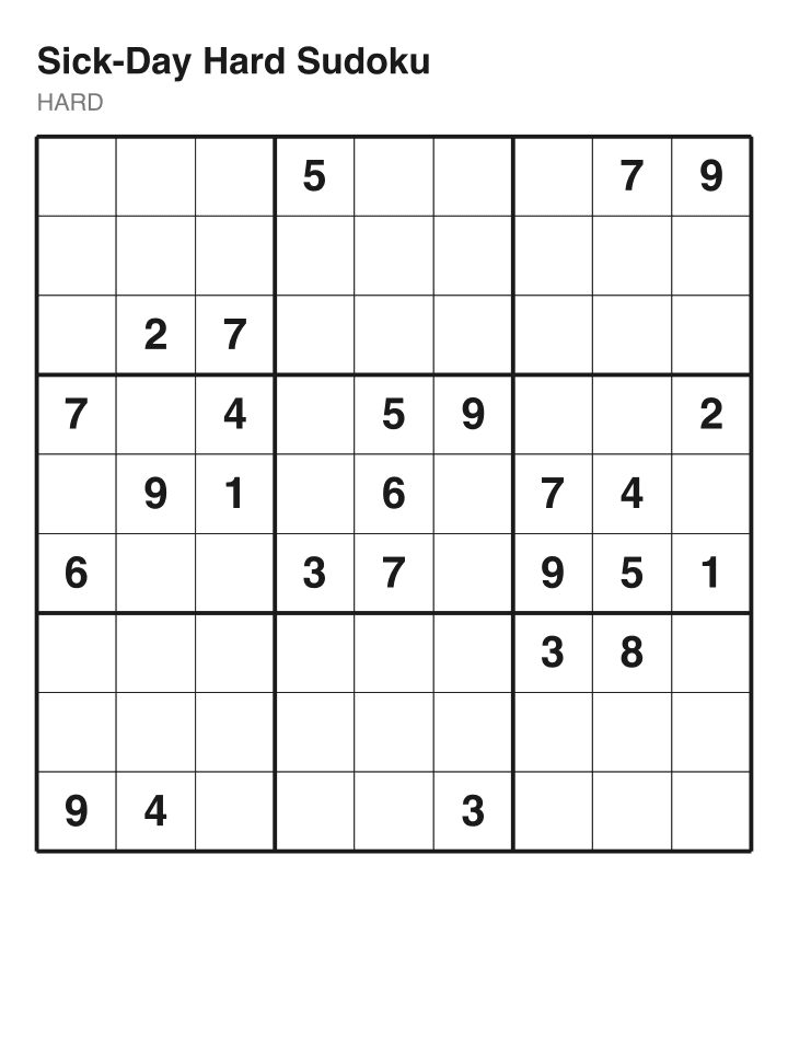 Hard sudoku puzzle, 26 clues