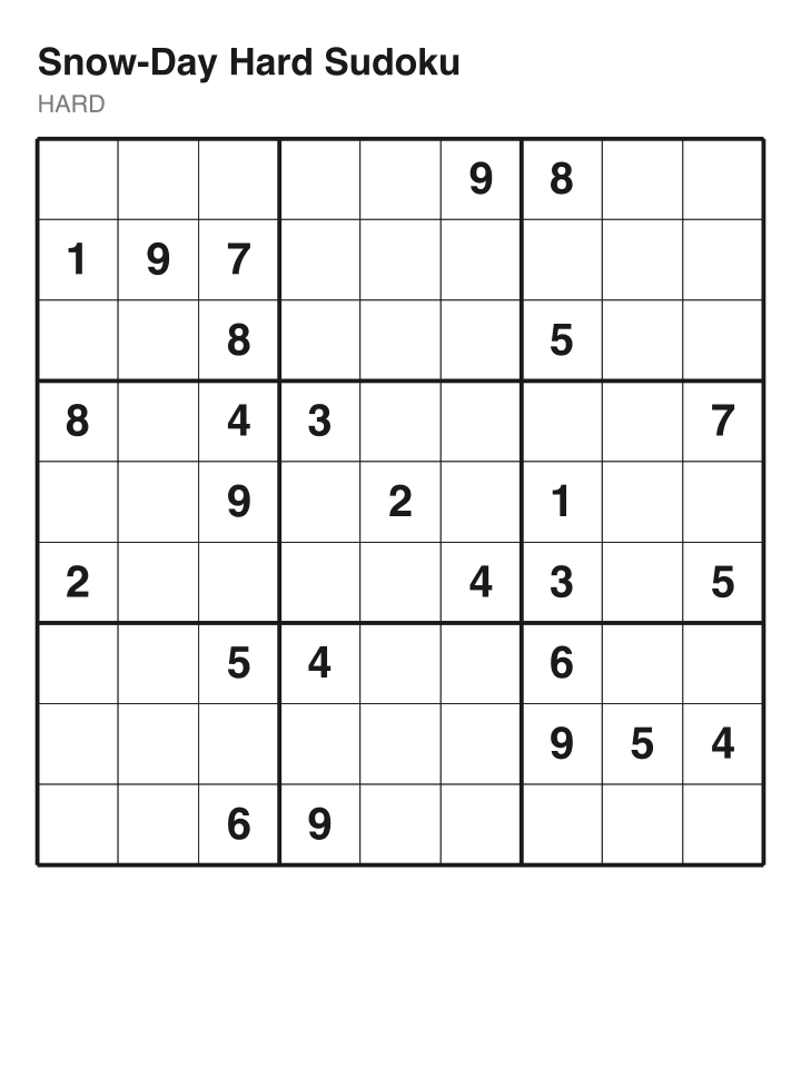 Hard sudoku puzzle, 26 clues