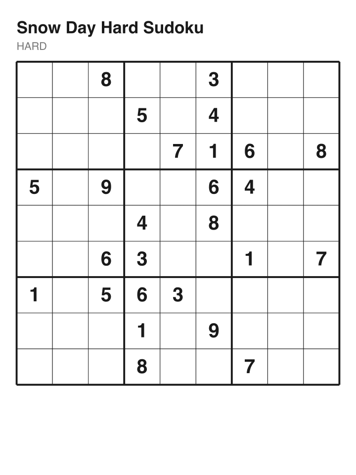 Hard sudoku puzzle, 26 clues