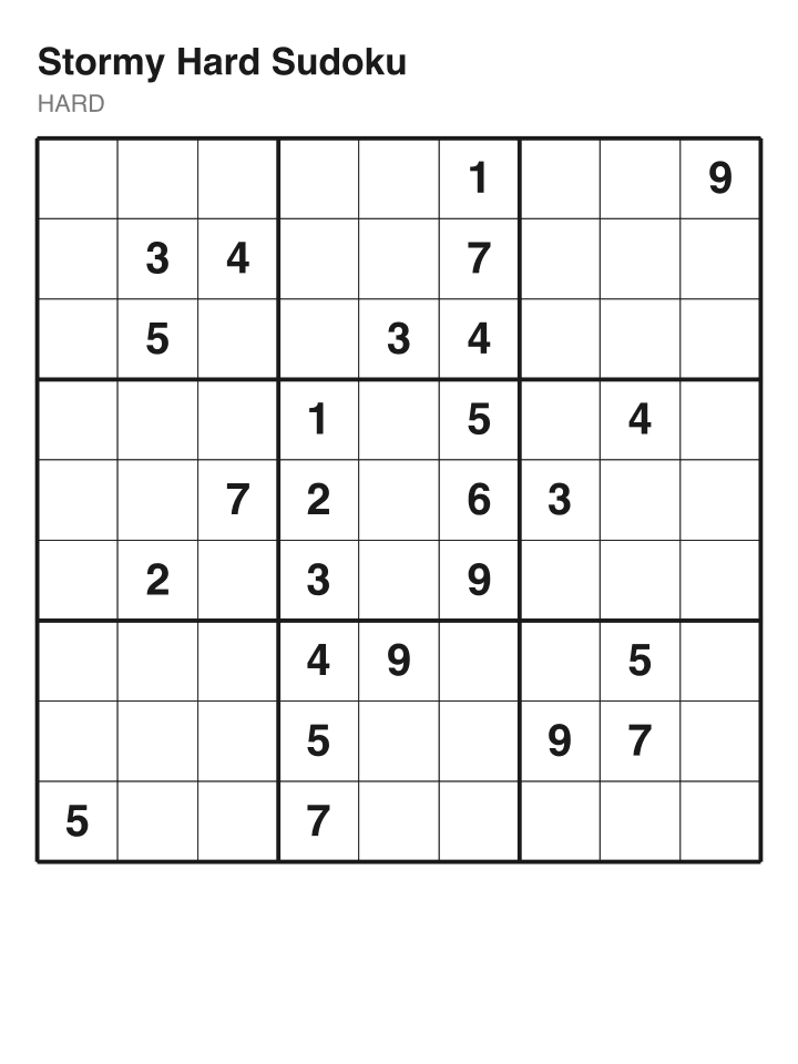Hard sudoku puzzle, 26 clues