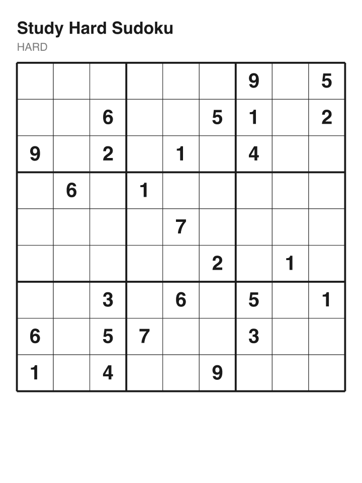 Hard sudoku puzzle, 26 clues