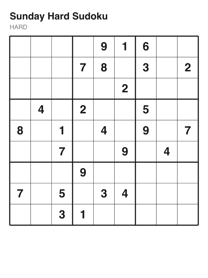 Hard sudoku puzzle, 26 clues