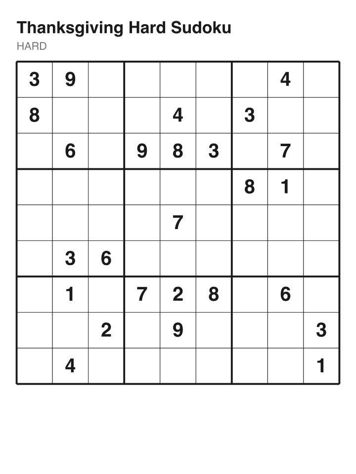 Hard sudoku puzzle, 26 clues