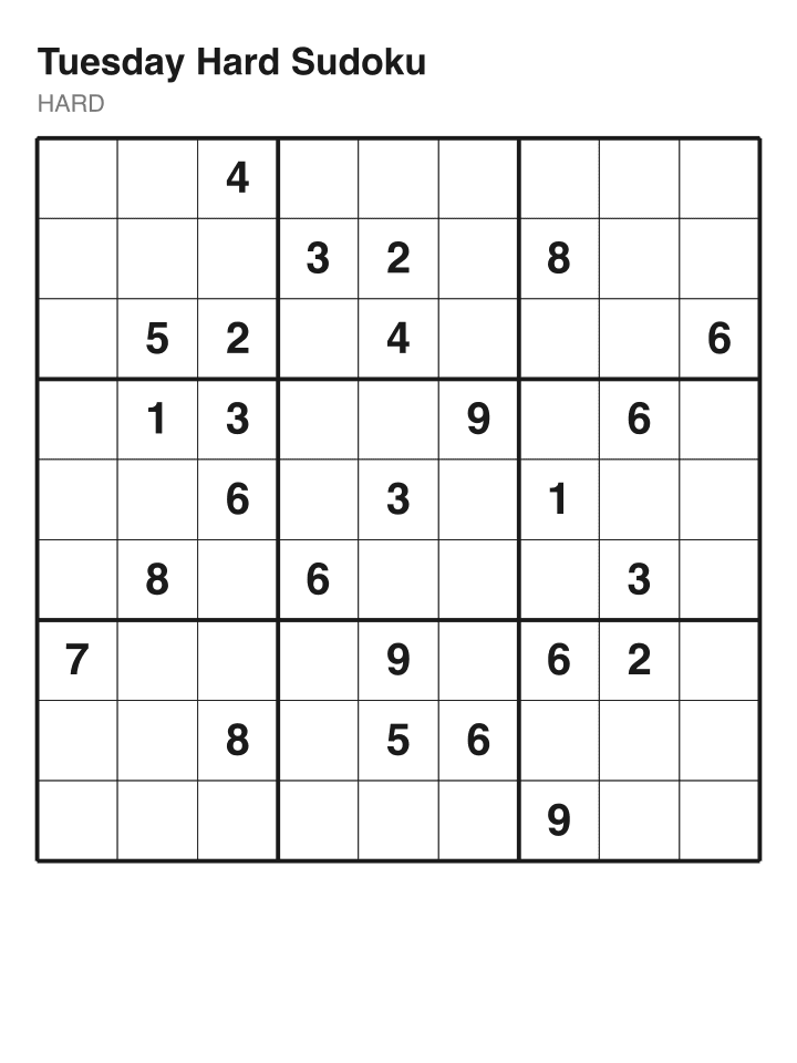 Hard sudoku puzzle, 26 clues