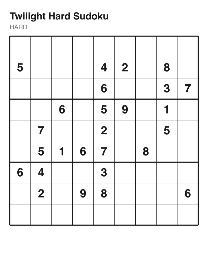 Hard sudoku puzzle, 26 clues